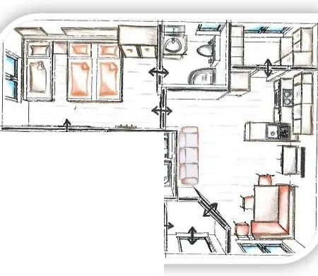 Hitchcock Stubai Lejlighed